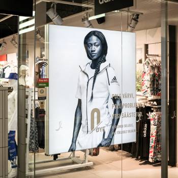 Ljusbox / ljuslåda i butik skyltfönster