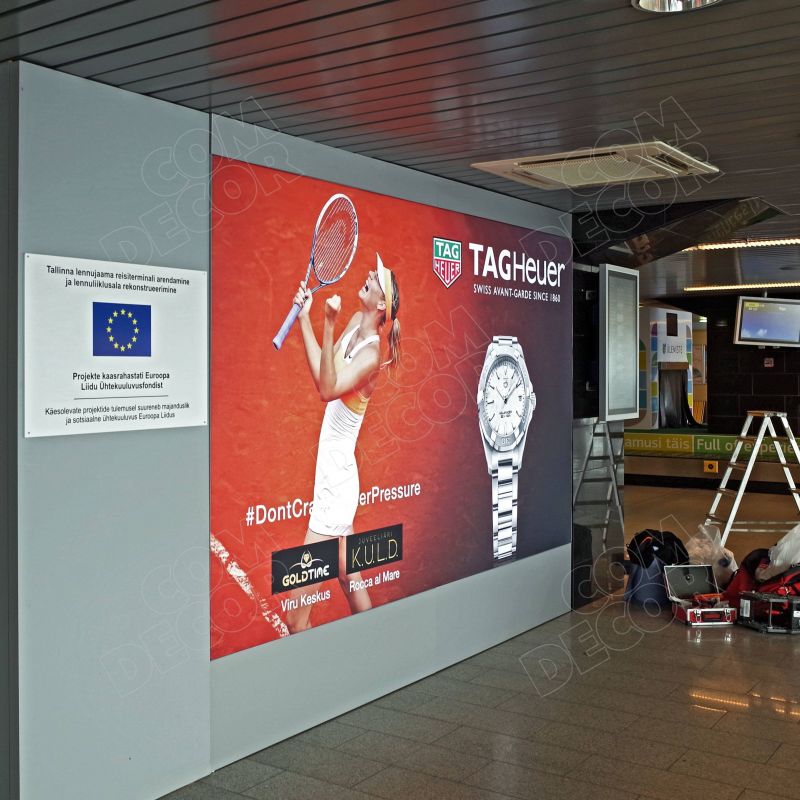 Ljusbox i Tallinns Flygplats