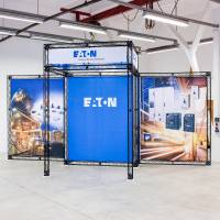 Reusable exhibition booth and accessories