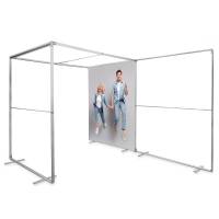 Reusable exhibition booth and accessories