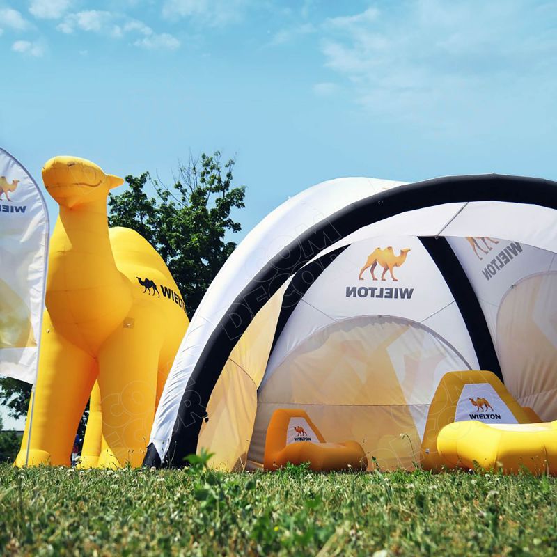 Inflatable character, tent, seating