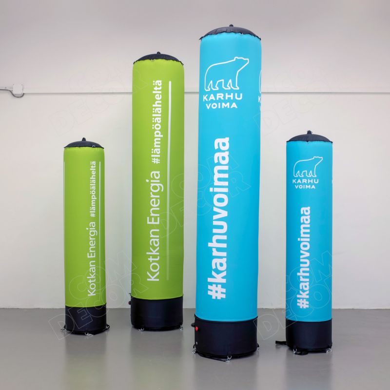 Inflatable pylons / advertising tubes