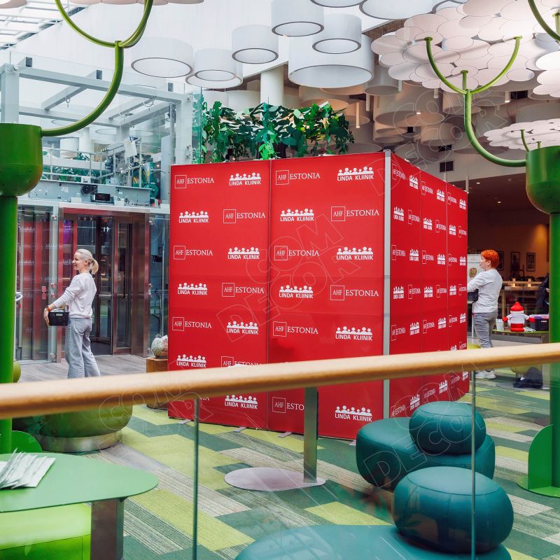Reusable exhibition booth and accessories Photo Arno Mikkor