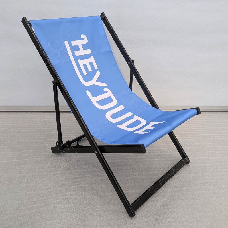 Sun loungers with logo